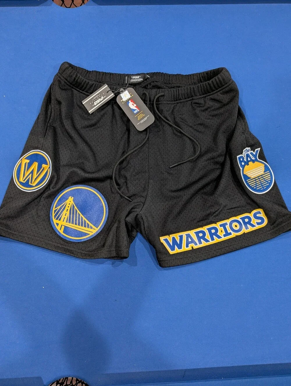 2XL Men's Pro Standard Golden State Warriors Mesh NBA Basketball Shorts The Bay